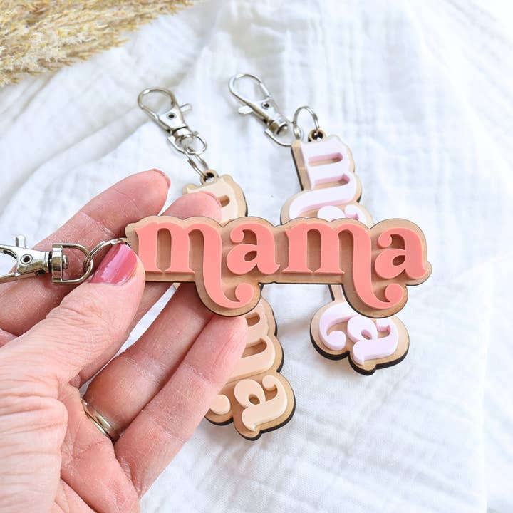 Etchedoccasions - Wholesale Keychain - Women's - Keychain Mama gift for mom Acrylic Keychain gift for mom 2