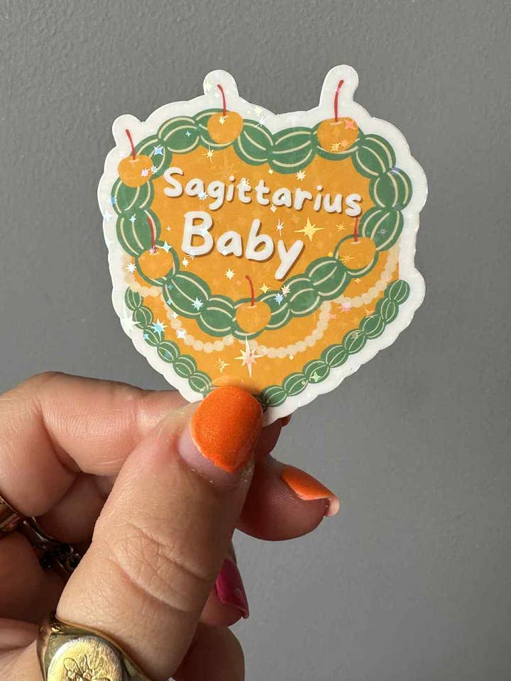 Sagittarius Baby Star Sign Zodiac Astrology Vinyl Sticker for wholesale by Printicole