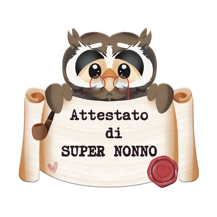 Cal Owl Grandpa for wholesale by Dekori