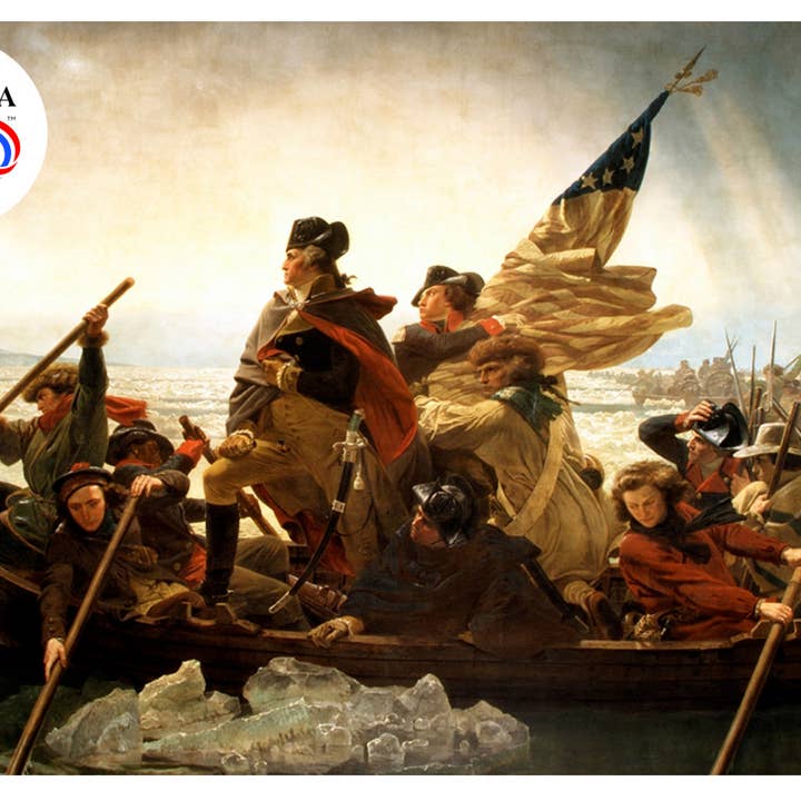 Carte de correspondance Washington traversant le Delaware pour la vente par Nelson Gifts Wholesale