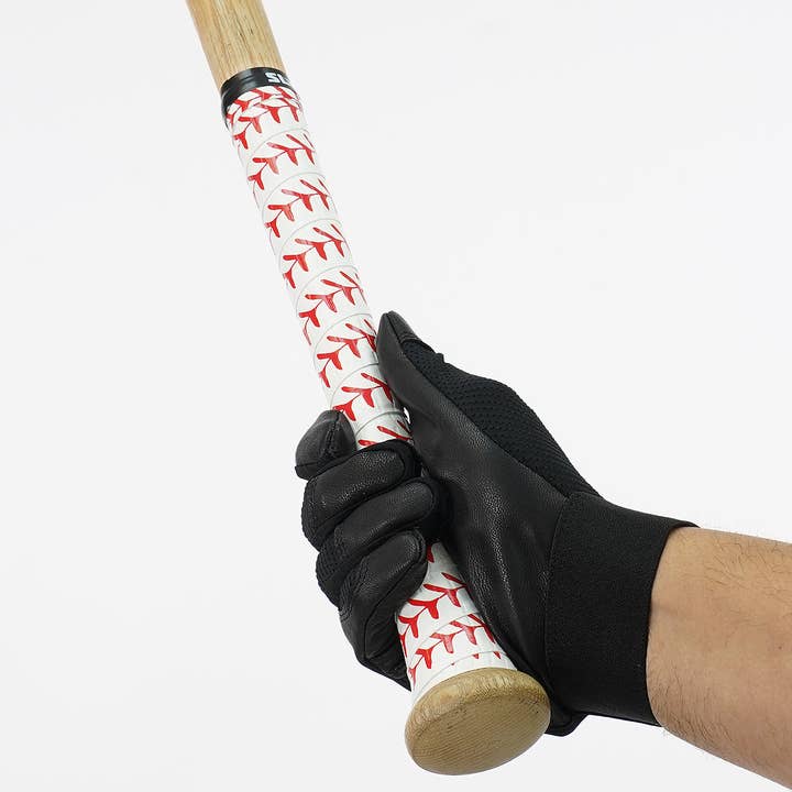 White Red Baseball Lace Bat Grip for wholesale on Faire2