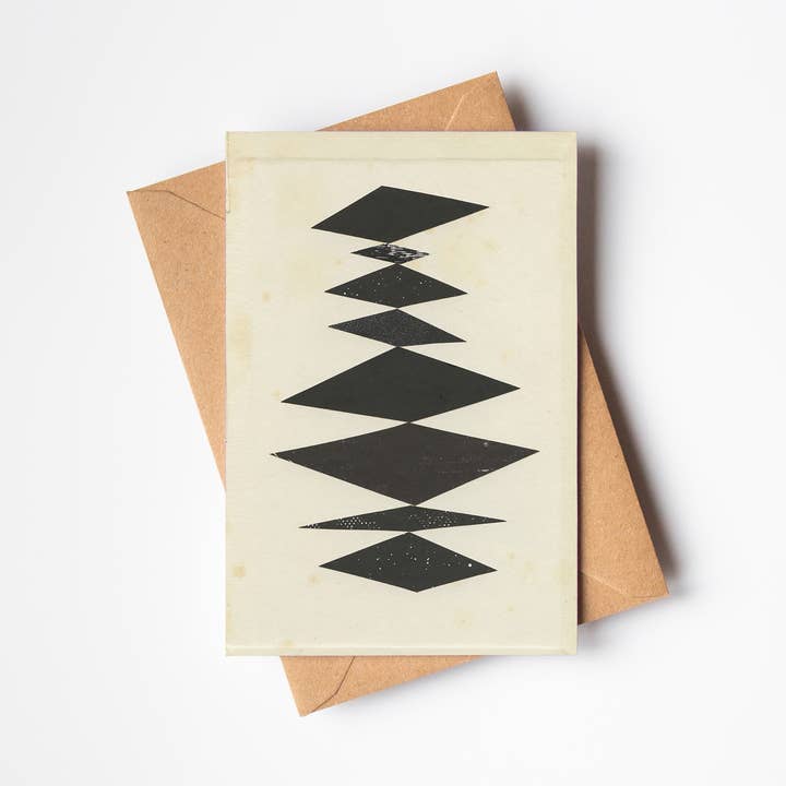Strata Greeting Card for wholesale by Cassia Beck