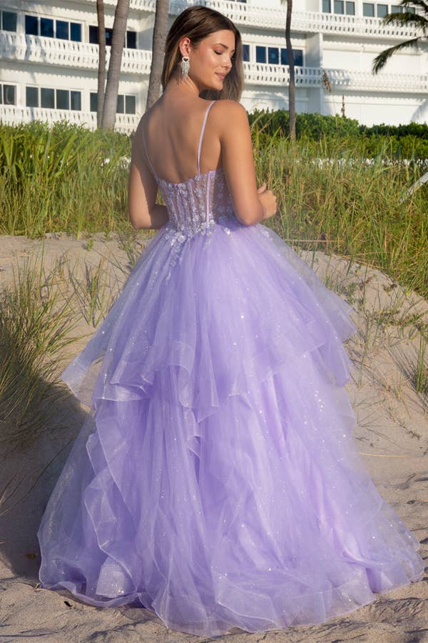 Babyfox Apparel – Großhandel Abendkleid – Damen – Ärmelloses Bustier-Illusion-Top A-Linien-Kleid8