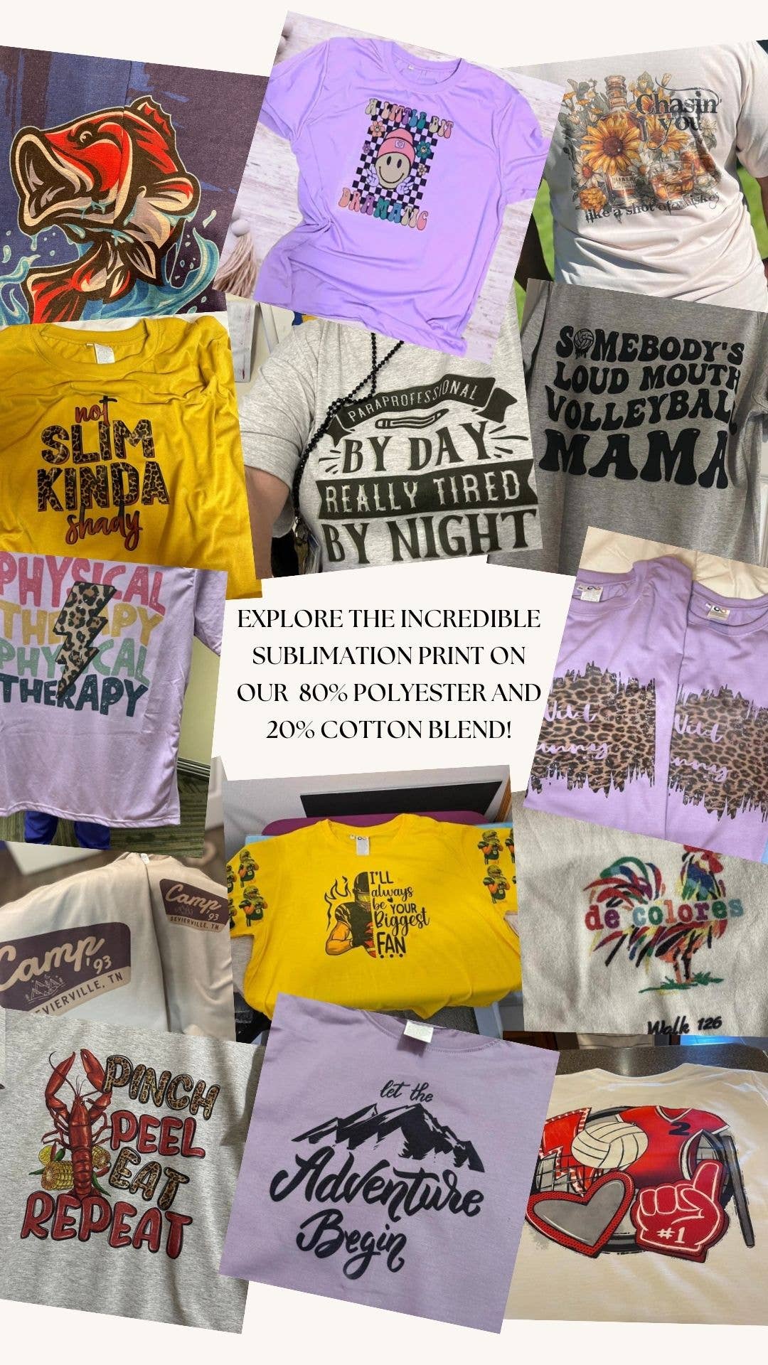 Infinite Sourcing & Trading LLC. - Vendita all'ingrosso T-shirt per sublimazione - Unisex - Maglietta Sublimazione 80% Poliestere 20% Cotone con Sensazione Morbida17