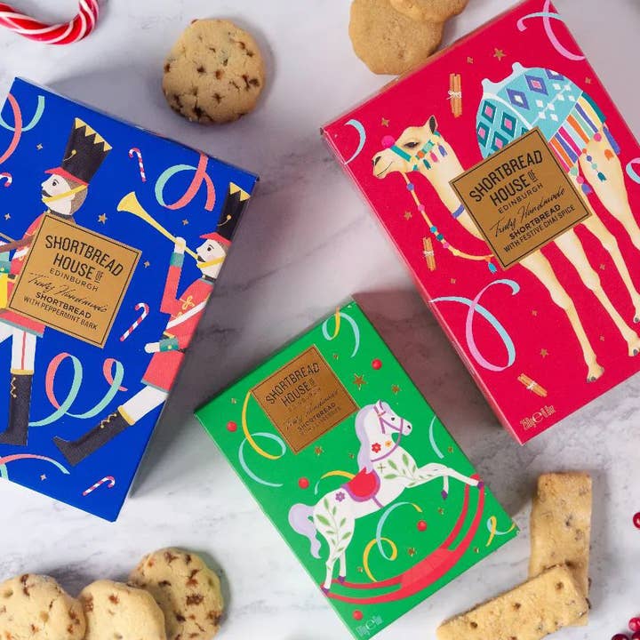 Shortbread House of Edinburgh - Wholesale Cookie - Shortbread House Minis with Peppermint Bark 250g MP63