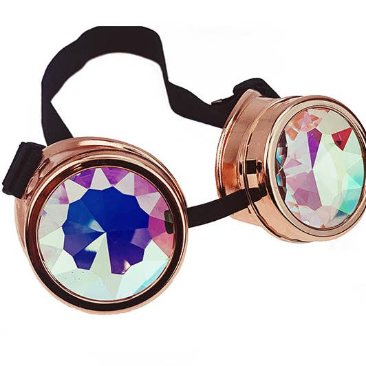 Rose Gold Kaleidoscope Goggles for wholesale by KBW Global Corp.