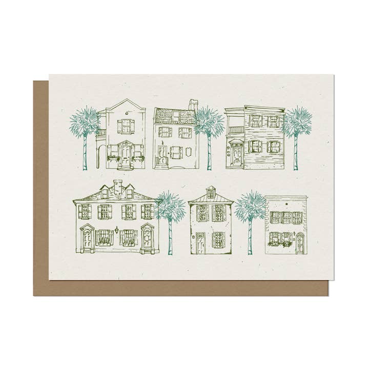 Biglietto A2 vuoto Charleston Homes per la vendita all'ingrosso da parte di Statement Goods