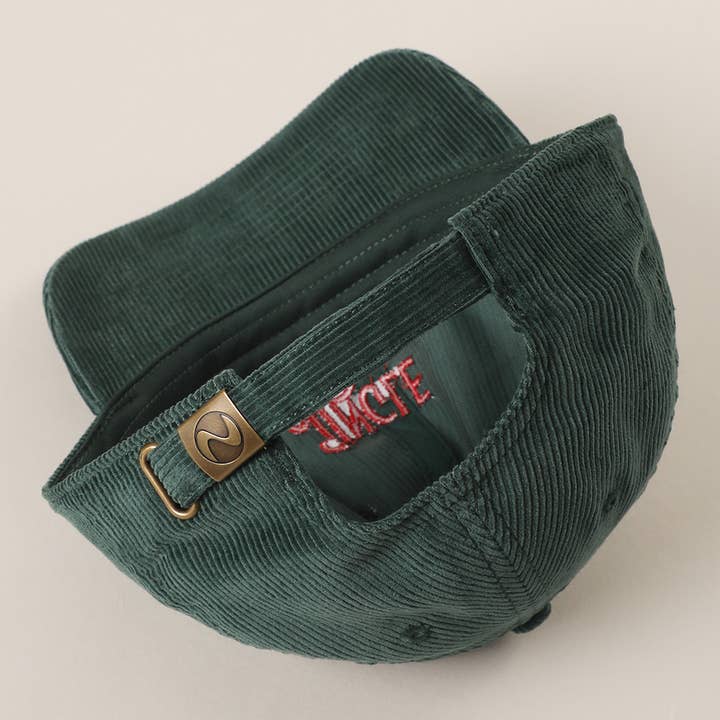 Fashion City - Wholesale Baseball Cap - Unisex - JINGLE & DRINK Embroidered Corduroy Baseball Cap9