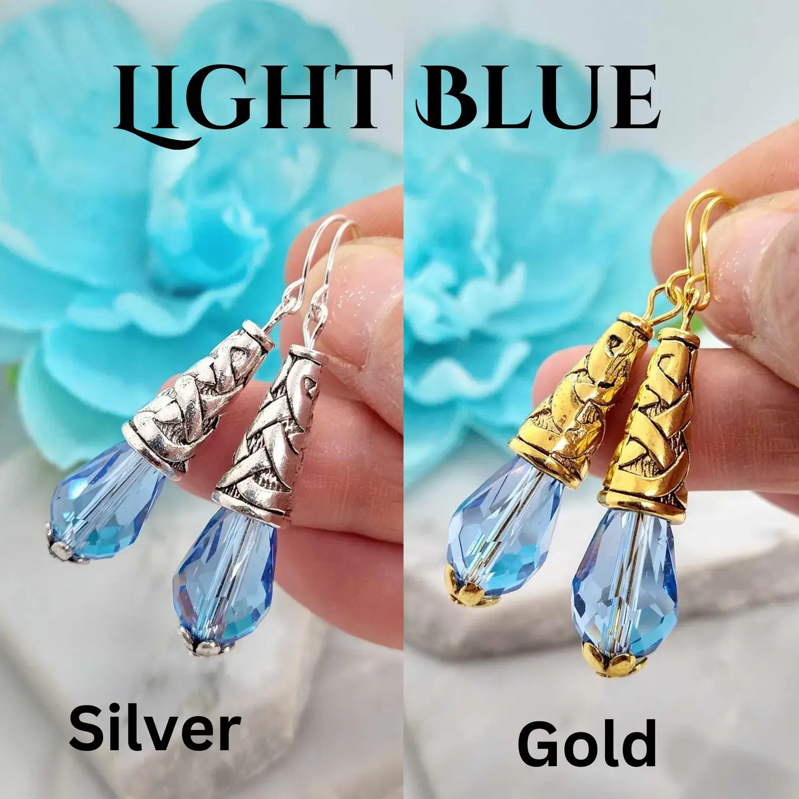 Bad Apple Designs - Wholesale Dangle Earrings - Crystal Teardrop Dangle Earrings For Women0