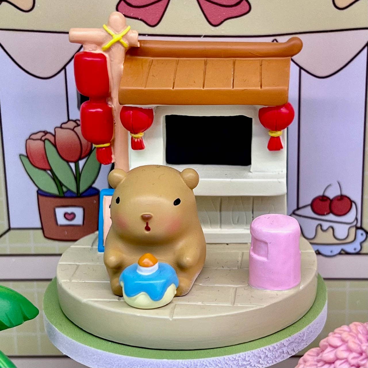 BCmini - Wholesale Decorative Figurine - 71047 CAPYBARA LANDSCAPE FIGURINE BLIND BOX-66