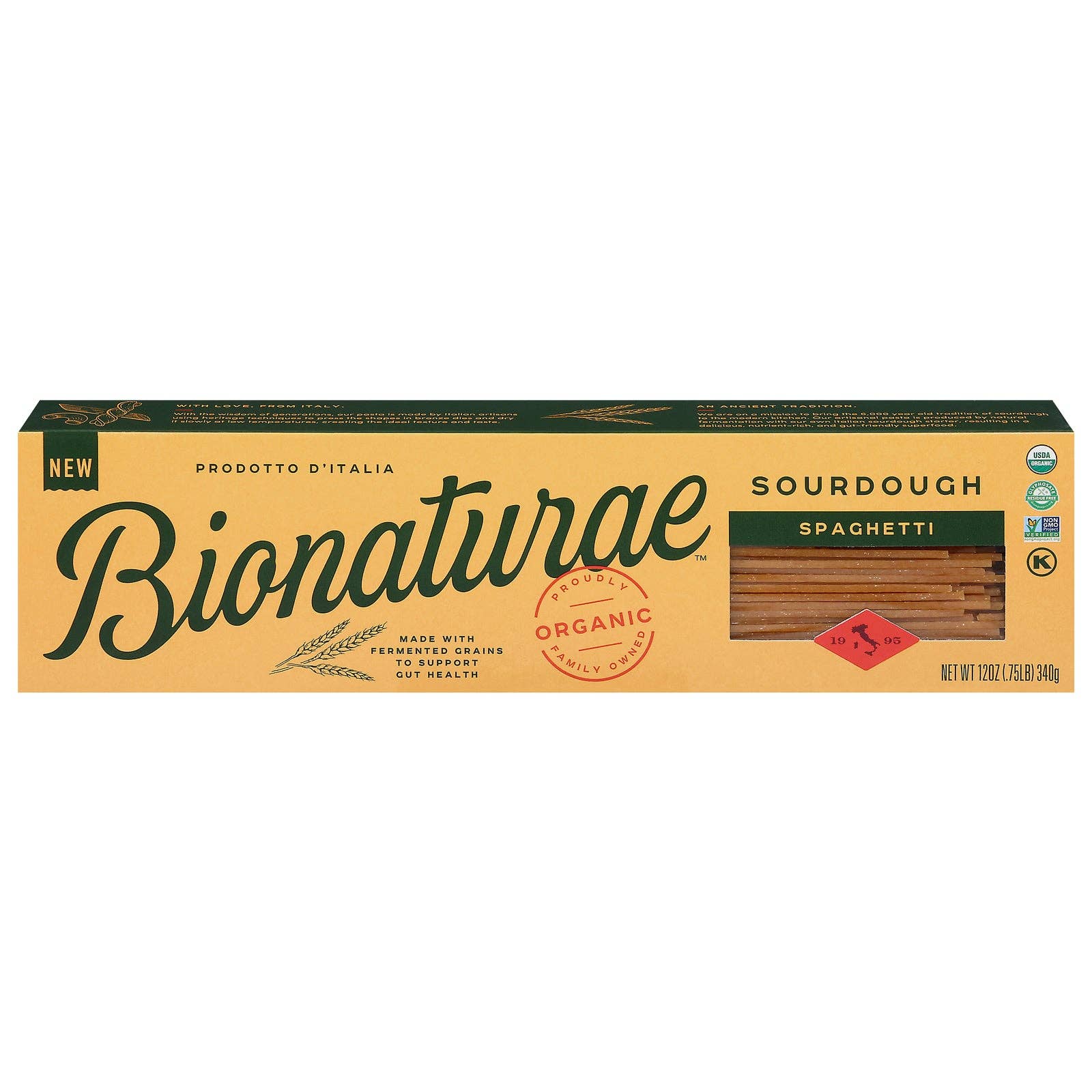 Everyday Supply Co - Wholesale Pasta - Bionaturae - Pasta Og1 Spag Sourdough - CS of 6-12 OZ0
