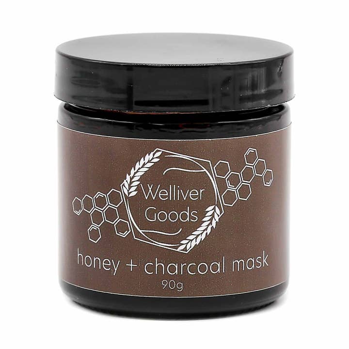 Honey + Charcoal Face Mask - 90g for wholesale by Welliver Goods