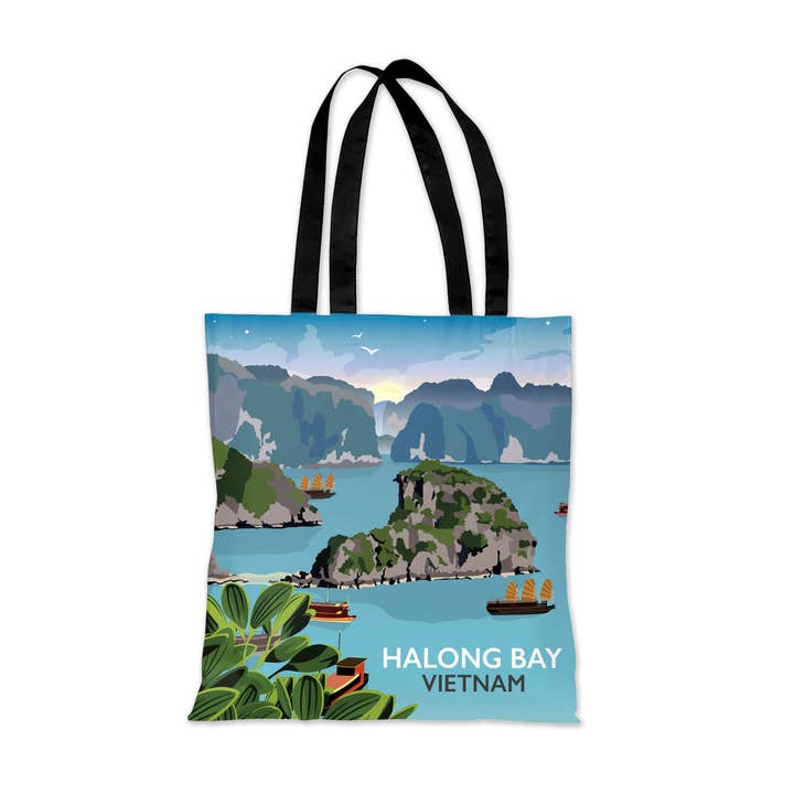 Tabitha Mary – Engroshandel Kunsttryk – Halong-bugten, Vietnam Print, Viskestykke, Kort & Gaver1