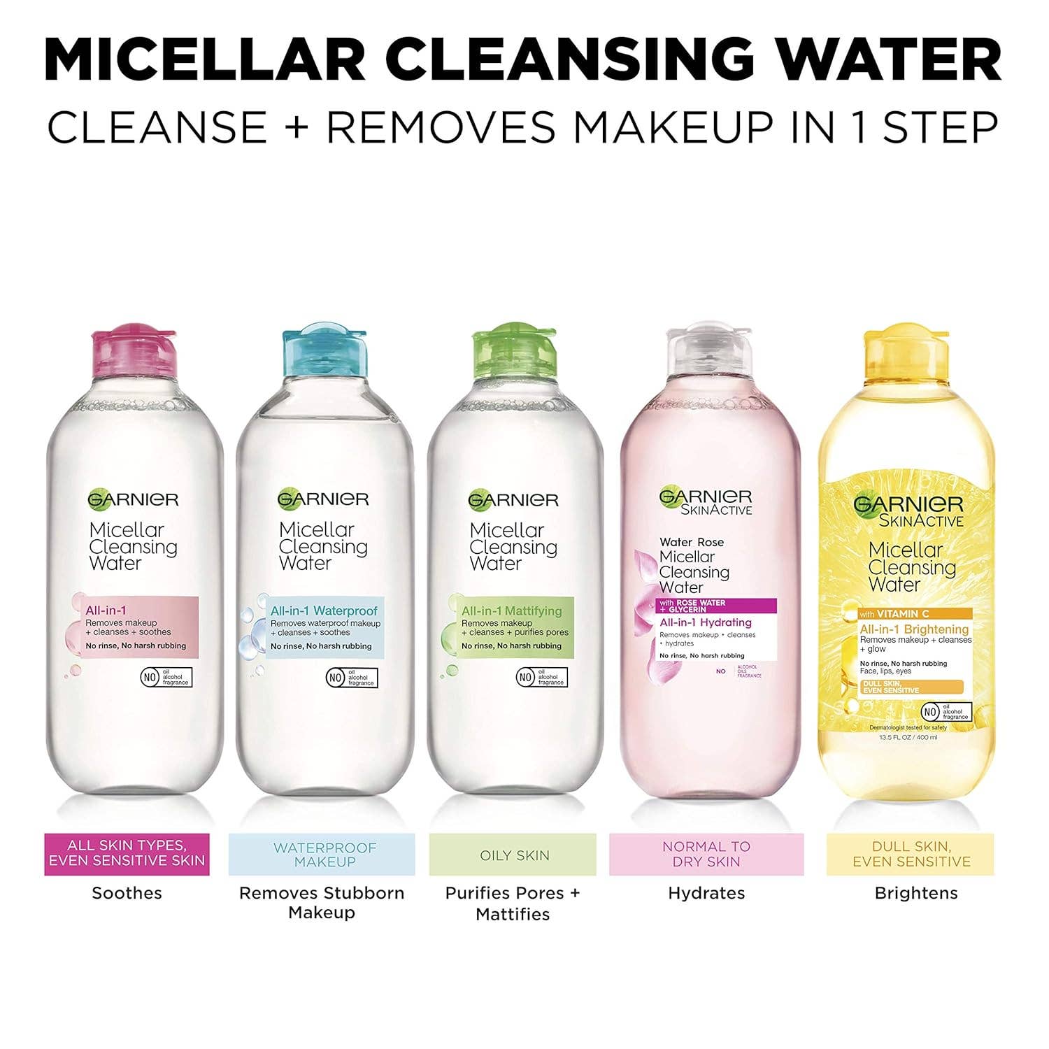 MEHIAZ – wholesale Make-up remover – Garnier Micellar Water, Rose & Glycerin, 13.5 Fl Oz8