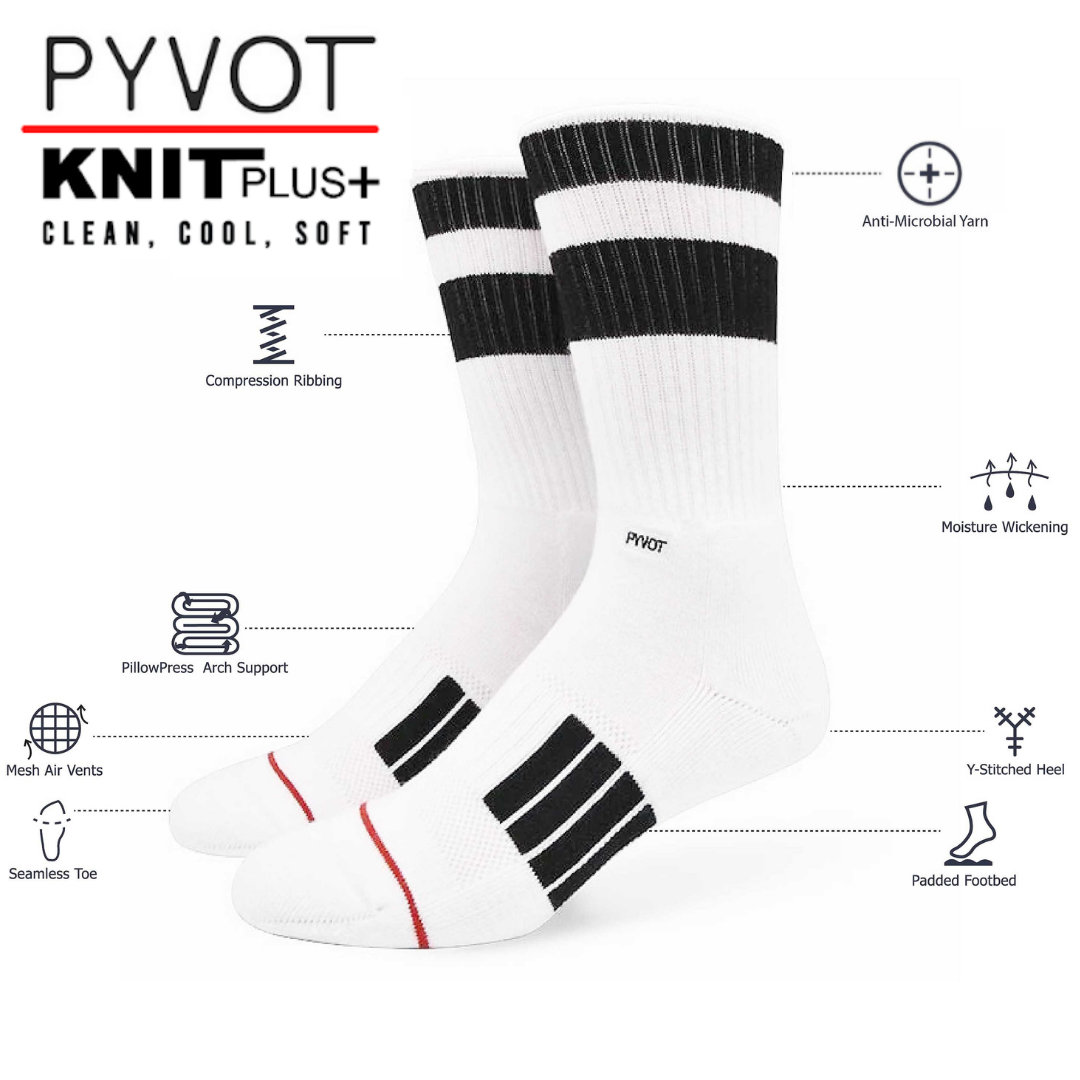 White Re:Lax Sunset Palms Socks for wholesale on Faire4