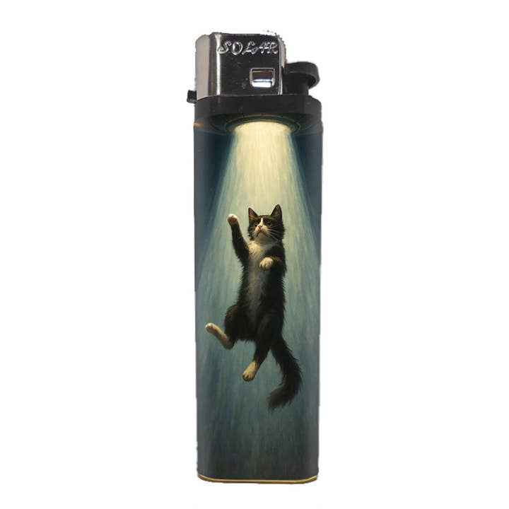 We're Just Here For The Cats Basic Lighter for wholesale by Shady Front