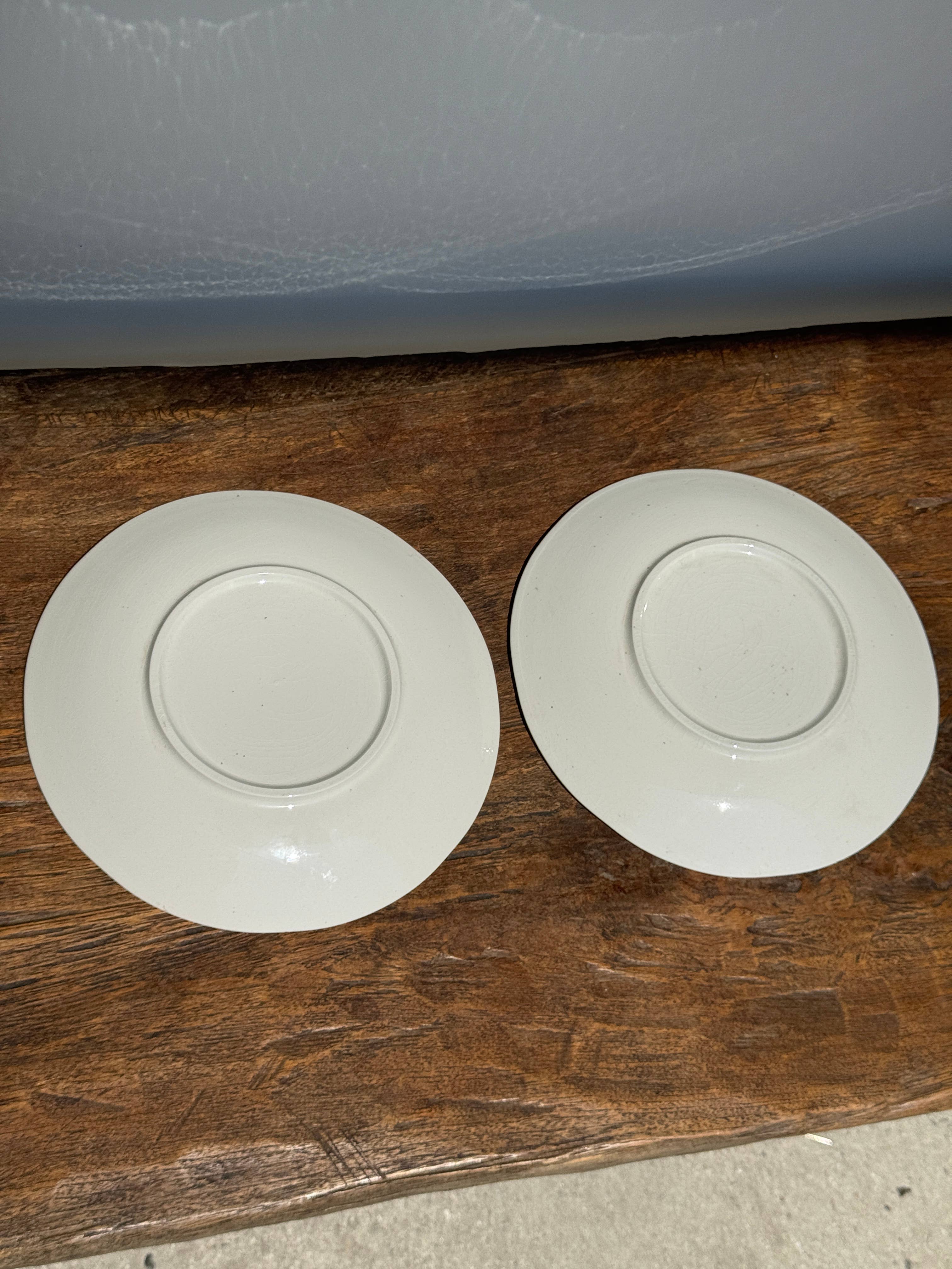 Office Objets - Wholesale Dinner Plate - Set of 2 earthenware plates with blue decoration9