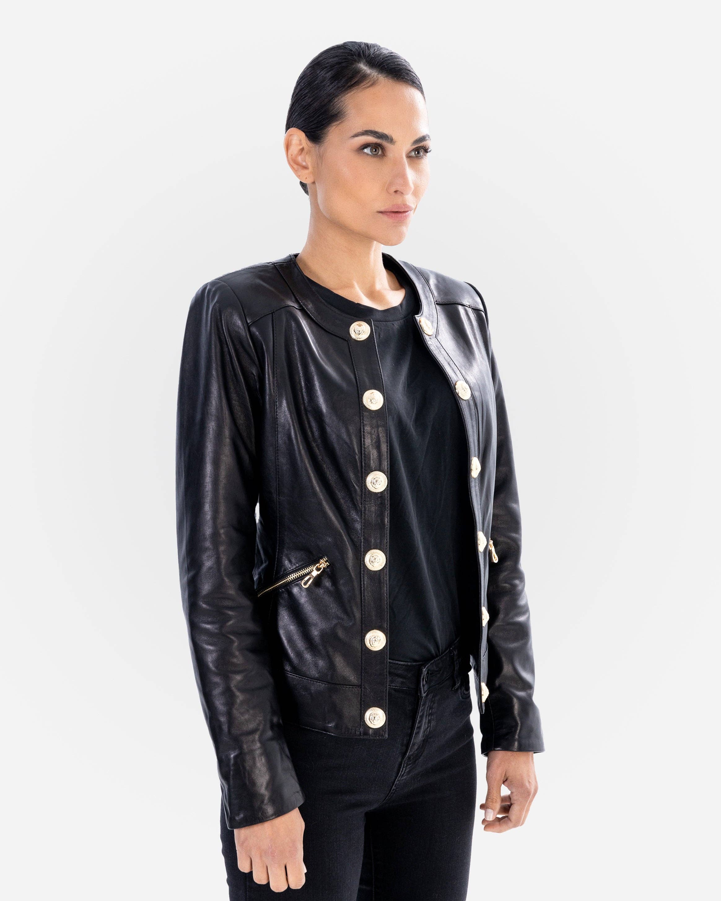 Cuir Dimitri - Wholesale Leather Jacket - Women's - Lucia2
