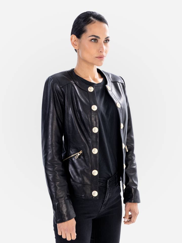 Cuir Dimitri - Wholesale Leather Jacket - Women's - Lucia2