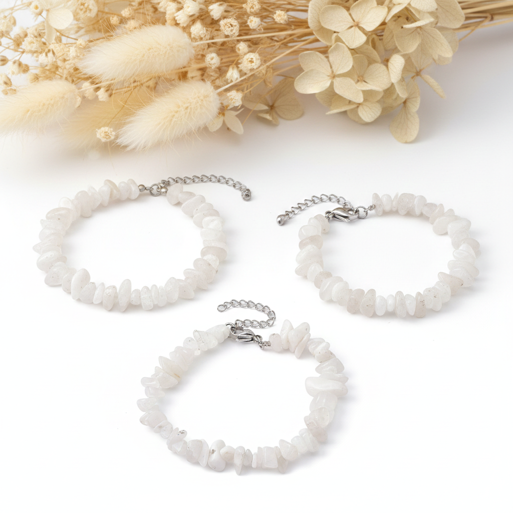 Produtos Namasté - Wholesale Beaded Bracelet - Moonstone Bracelet0