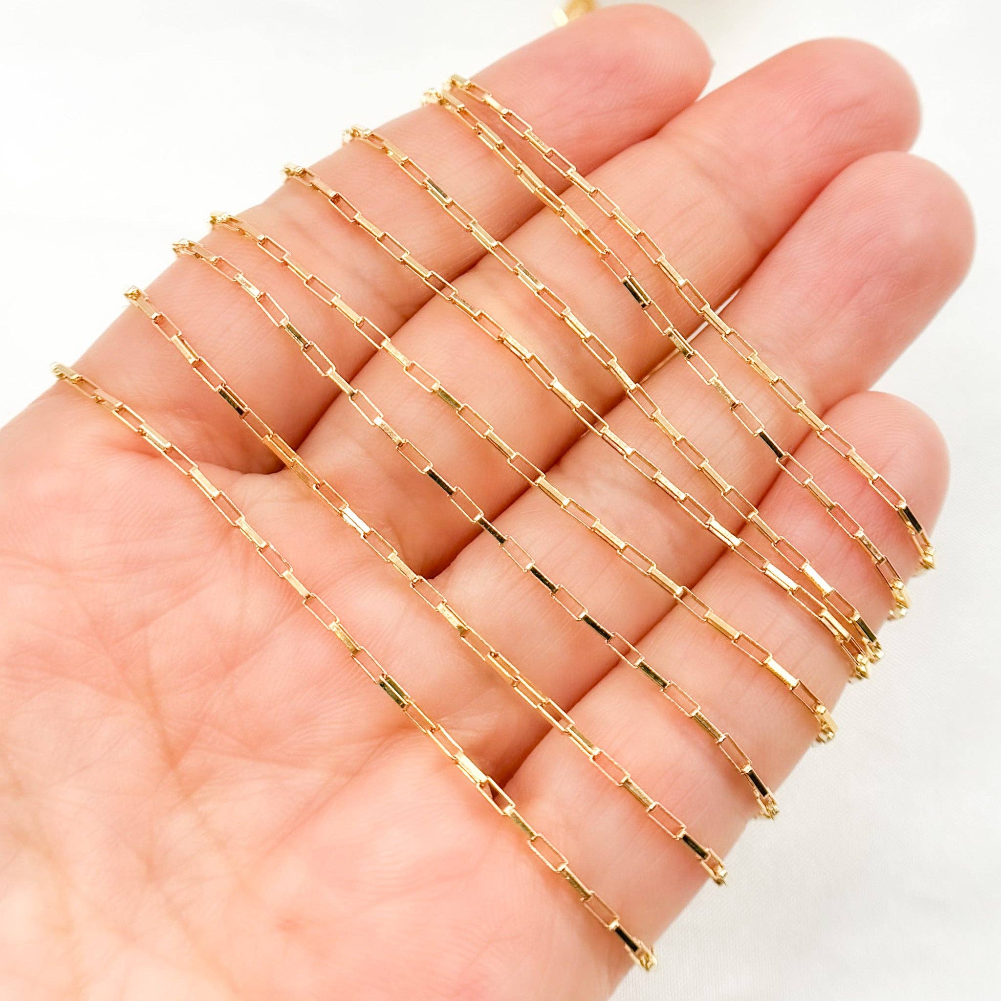 Tresor Jewelry Inc. - Wholesale Link & Chain Necklace - 1295GF. 14k Gold Filled Box Link Chain3