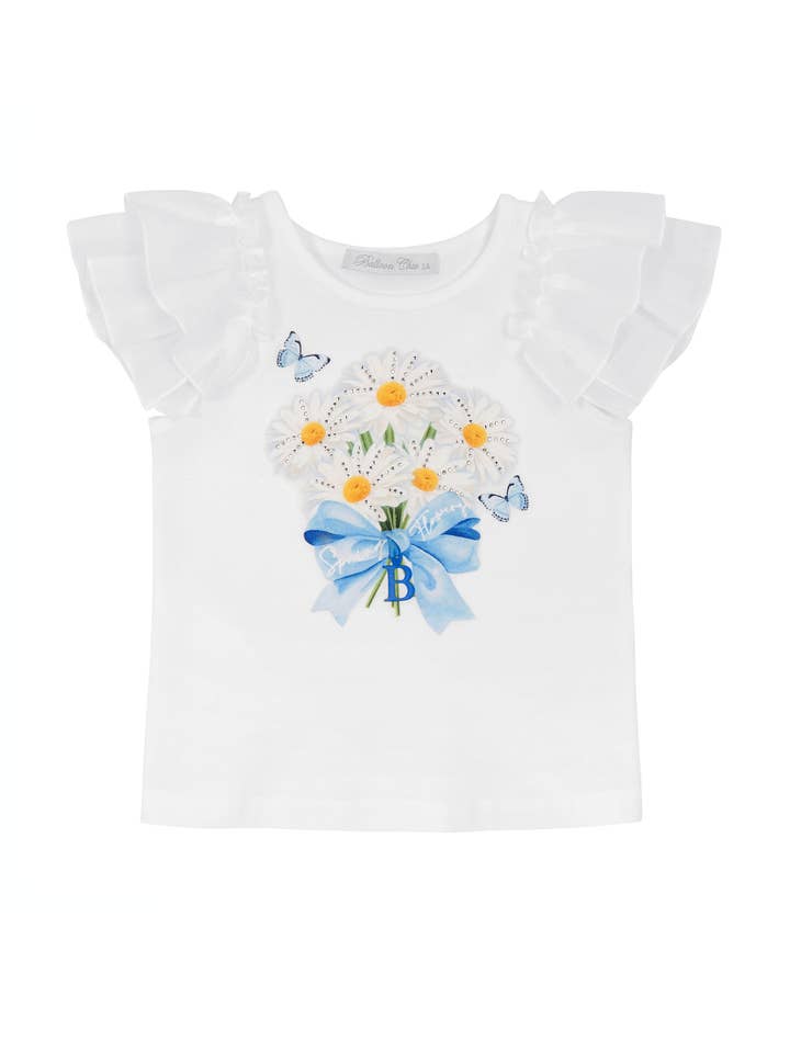 Top bianco per la vendita all'ingrosso da parte di Balloon Chic