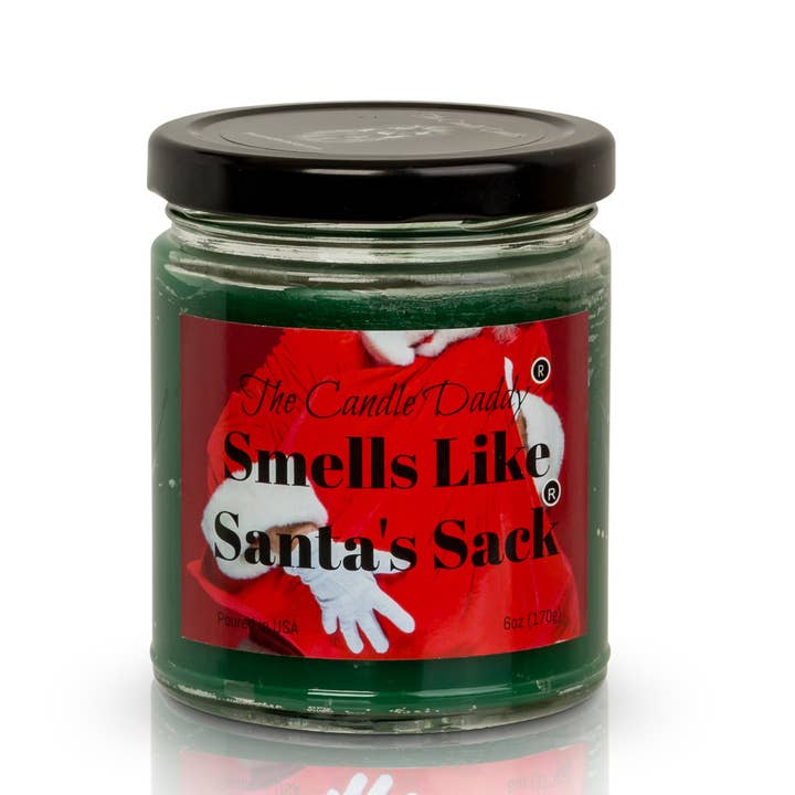 The Candle Daddy - Wholesale Jar/Filled Candle - Funny Christmas Candle - Smells Like Santas Sack-