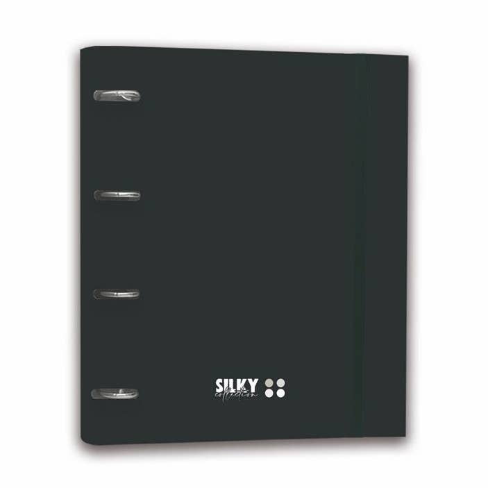 Firmo - Wholesale Folders - Folder Rings A4 With Elastic Silky Collection Black0