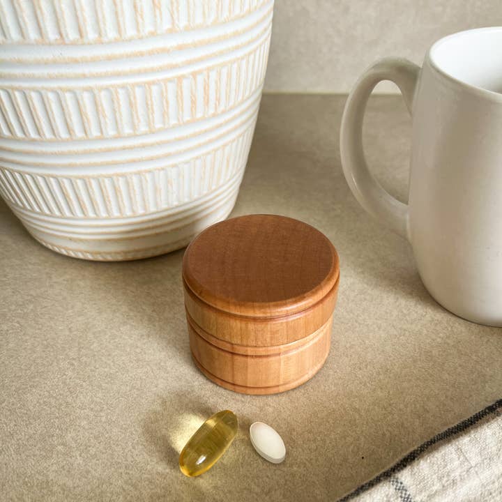 mallyshop - Venta al por mayor Joyero/organizador de joyas - Caja de madera para pastillas y suplementos / Caja para anillos / Caja para objetos pequeños3