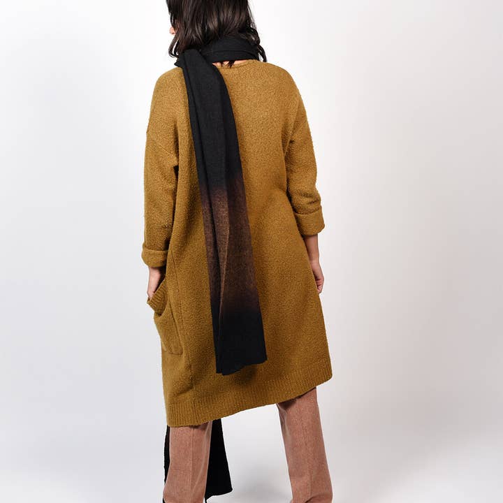 ARAE - Vendita all'ingrosso Sciarpa - Donna - Sciarpa coperta in lana: onice sfumata2