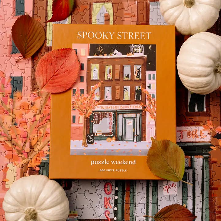 Puzzle Weekend - Wholesale Puzzle - Adult - Spooky Street 500 Piece Halloween Puzzle1
