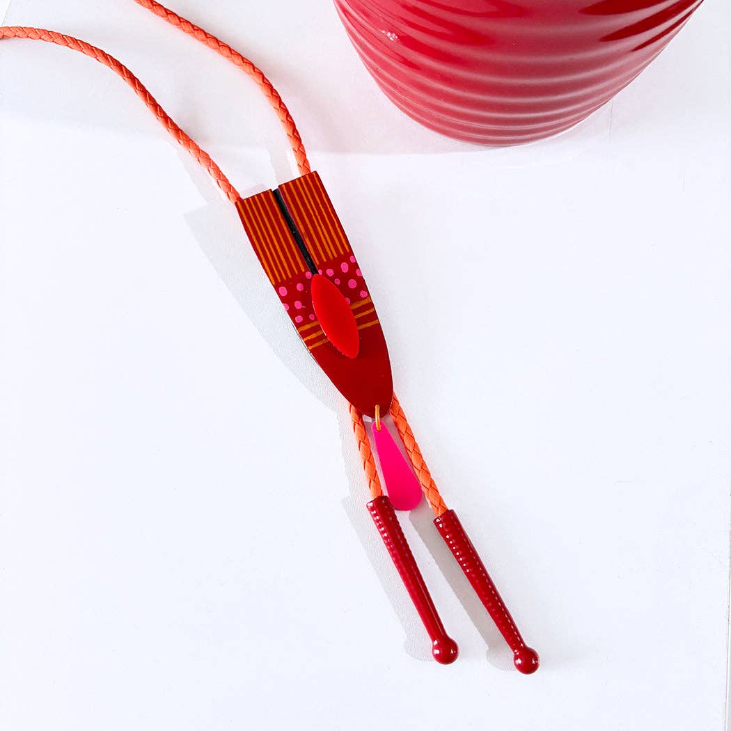 Audacious Studio - Wholesale Woven Necklace - Atomic Luau Bolo Tie1