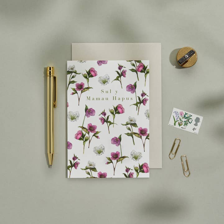 Cottage Garden - Sul Y Mamau Hapus - Cartão Cymraeg/Galês por atacado de Catherine Lewis Design