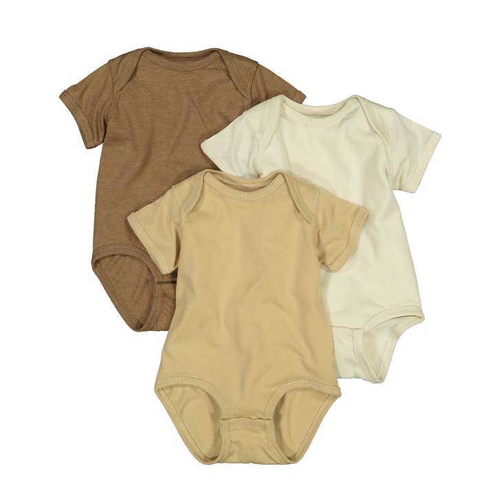Rabbit Skins Baby Bodysuit 3-Pack- Warm Whispers for wholesale by Rabbit Skins