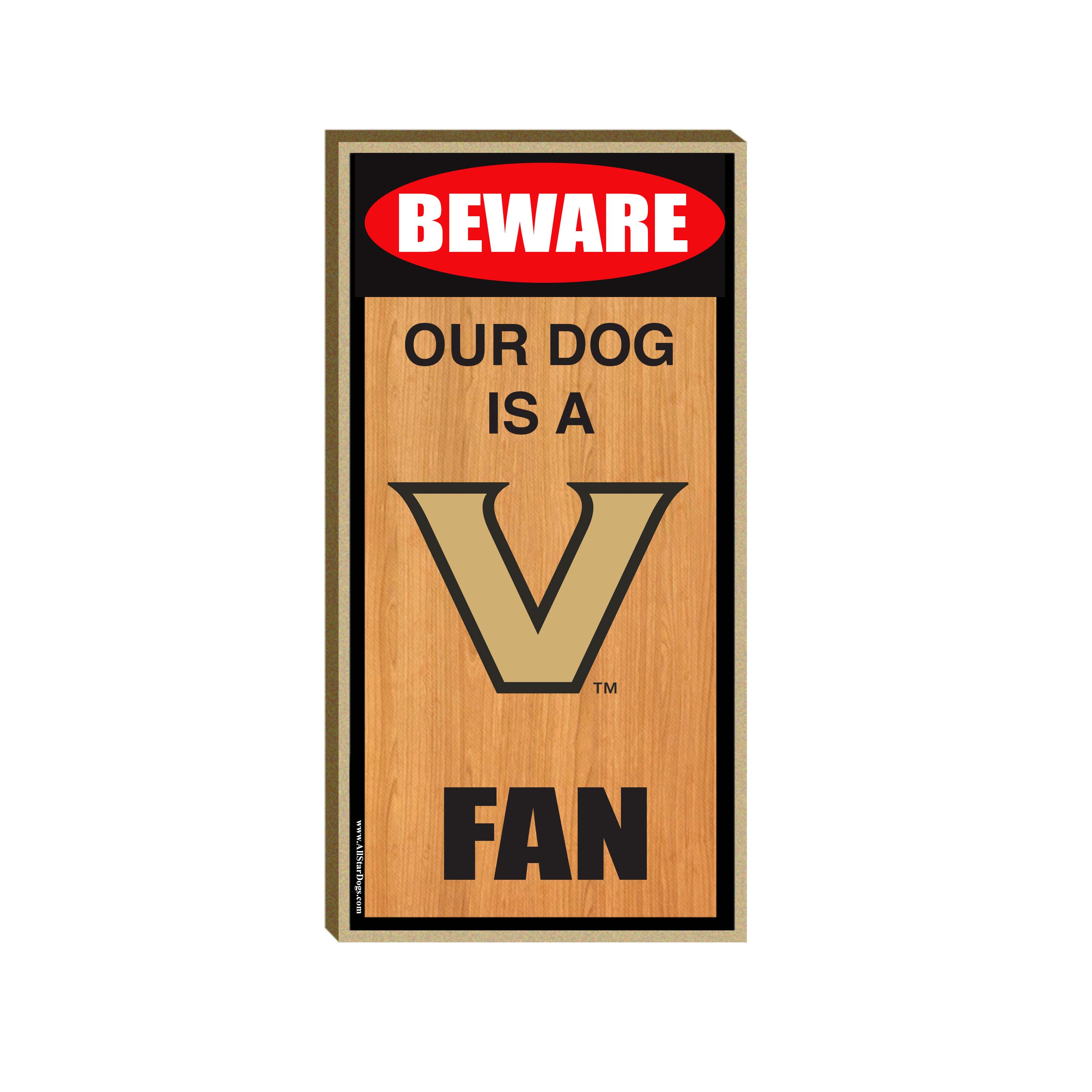 All Star Dogs - Wholesale Sign - Vanderbilt University - Wood Sign