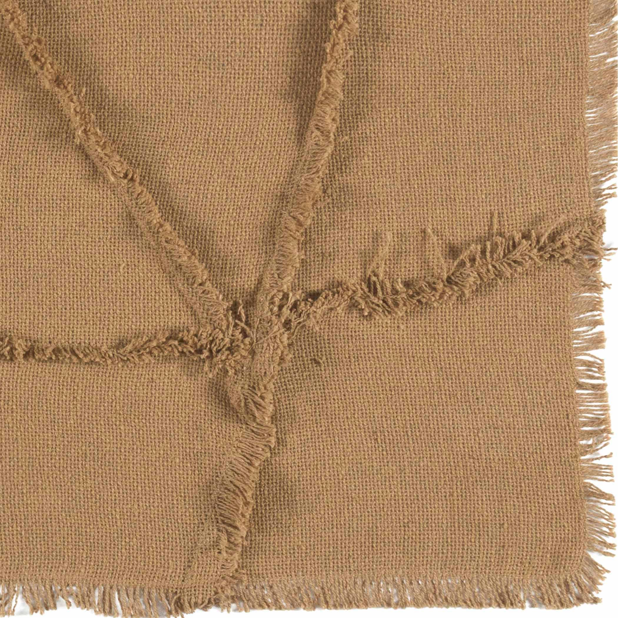 VHC Brands - Wholesale Table Runner - Burlap Natural Reverse Seam Patch Runner 13x363