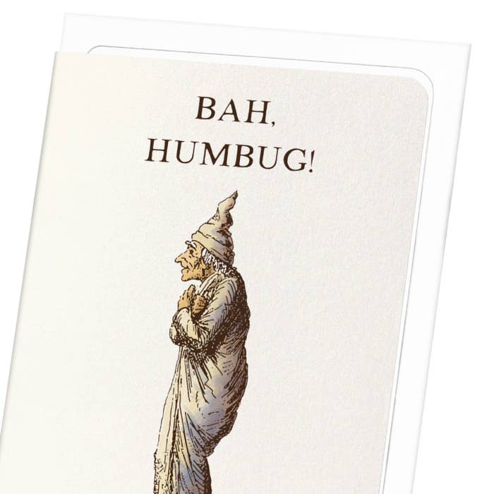 Ezen Trade - Wholesale Christmas card - SCROOGE BAH HUMBUG (1843): Victorian Greeting Card2