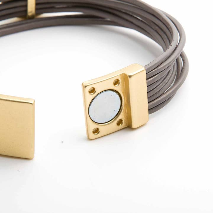 Accessoires by KHB - Wholesale Bangle Bracelet - leather bracelet2