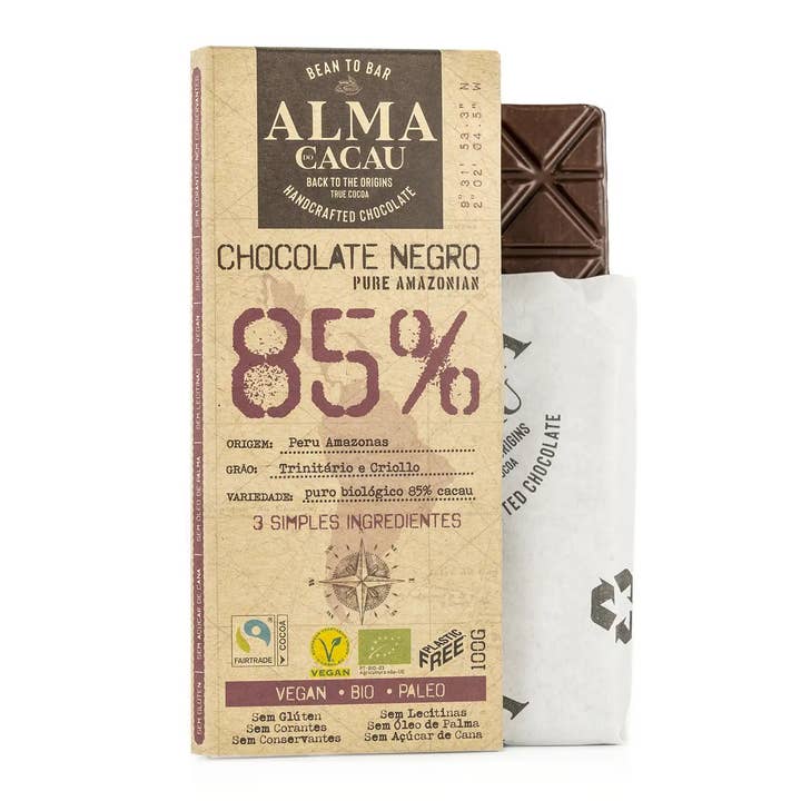 Nómada Chocolates - Wholesale Chocoladereep - 72% Cacao Oorsprong - Biologische Pure Chocolade2