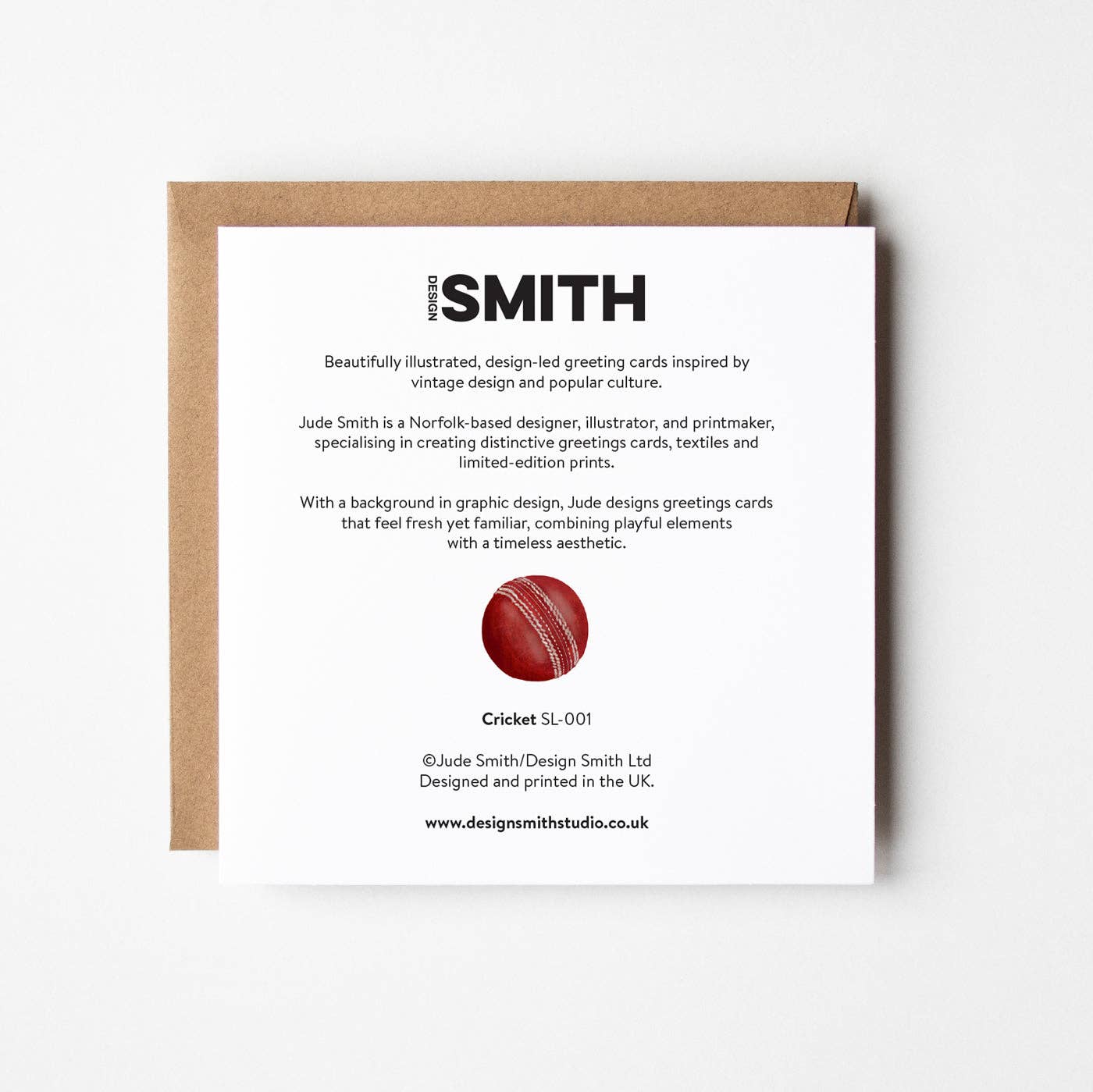 Design Smith – wholesale Everyday greeting card – Cricket Bats - blank greetings card1