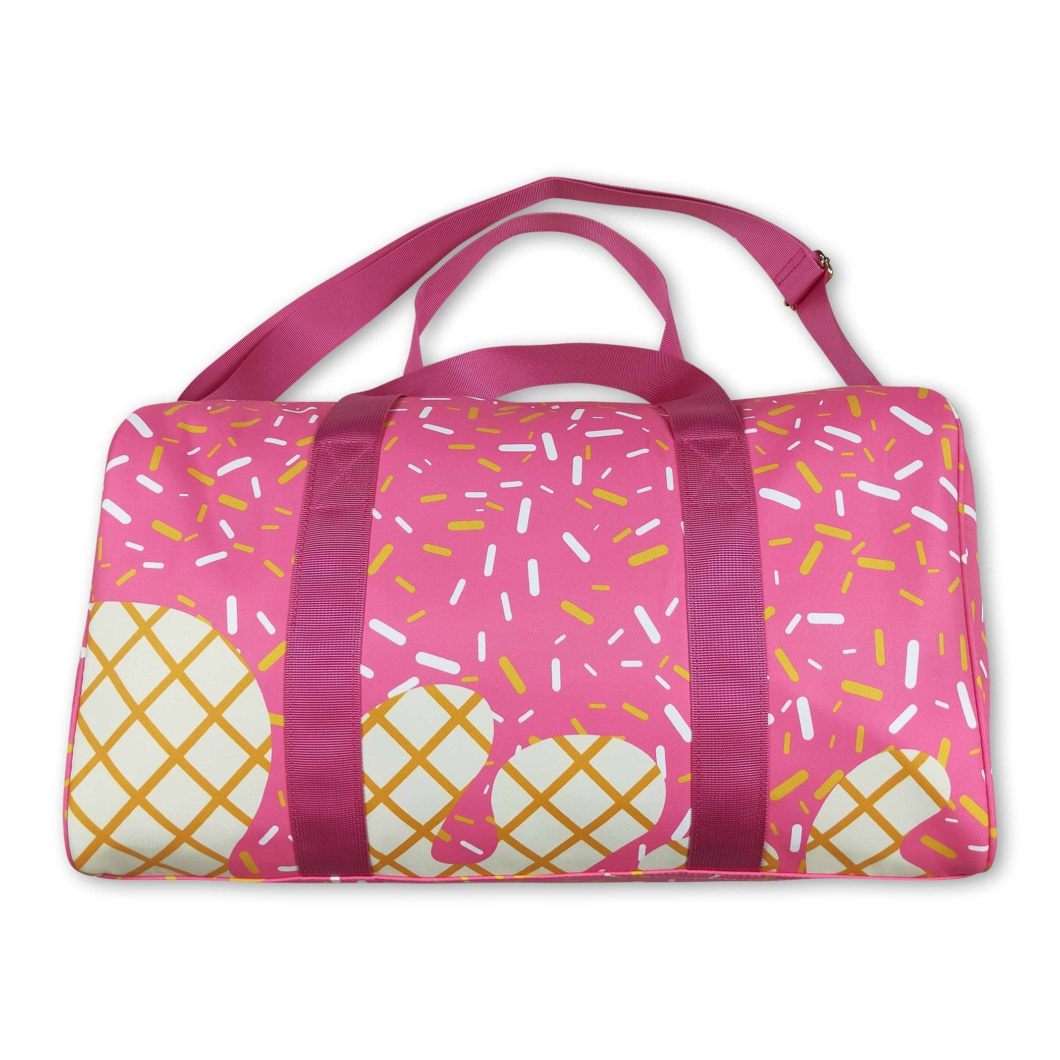 Yawoo Garments - Vente Sac de voyage – enfant - Sac polochon de l'équipe de glace rose avec des vermicelles2