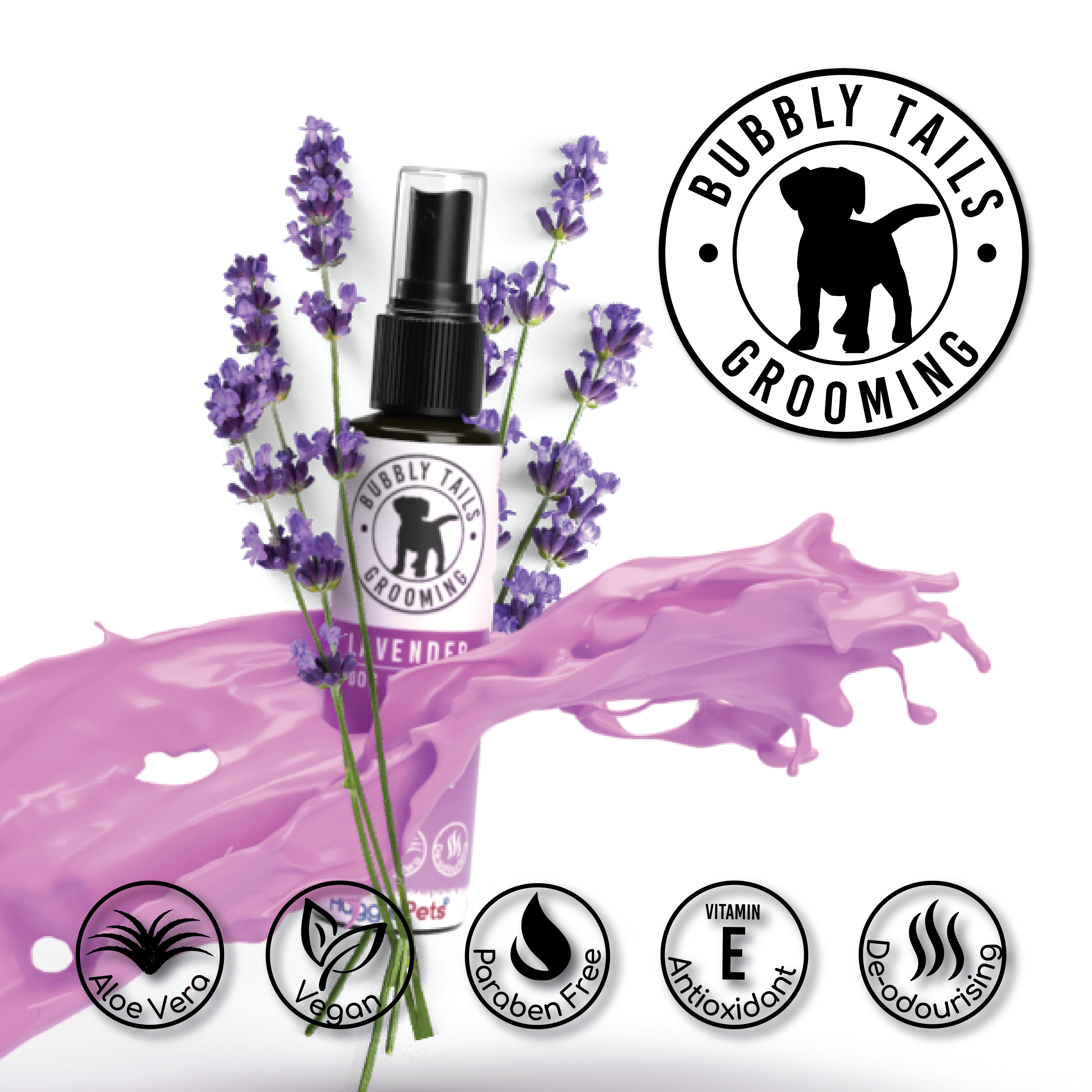 HugglePets – wholesale Pet spray – Dog – HugglePets Bubbly Tails Dog Cologne16