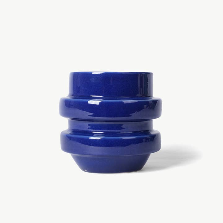 NOVA CASA ATLANTICA S. COOP. GALEGA - Wholesale Plant Pot - Cobalt blue glazed ceramic planter Boia NW