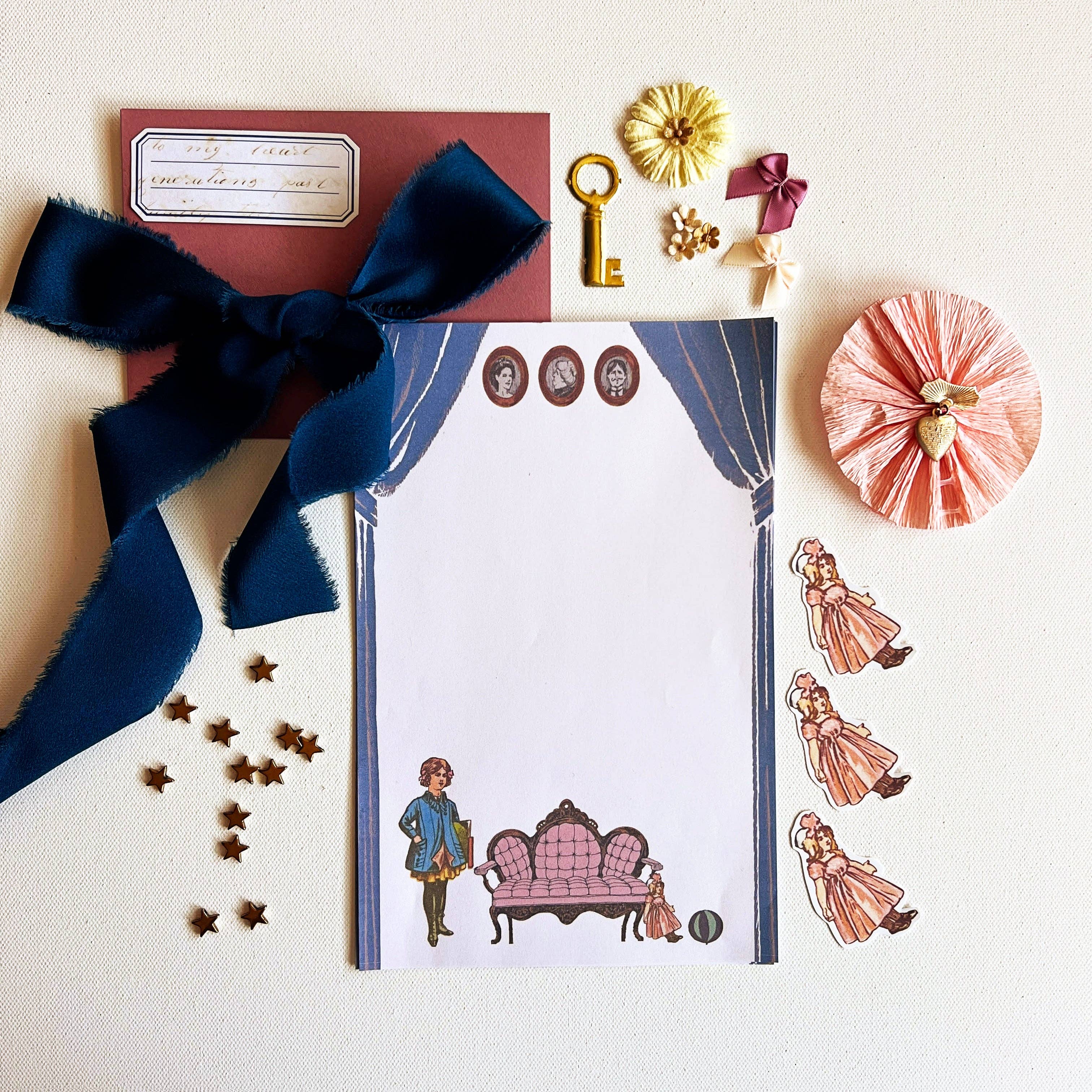 Retro Steno - Wholesale Stationery/Notecard Set - Victorian Stationery Set 'Sitting Room'1