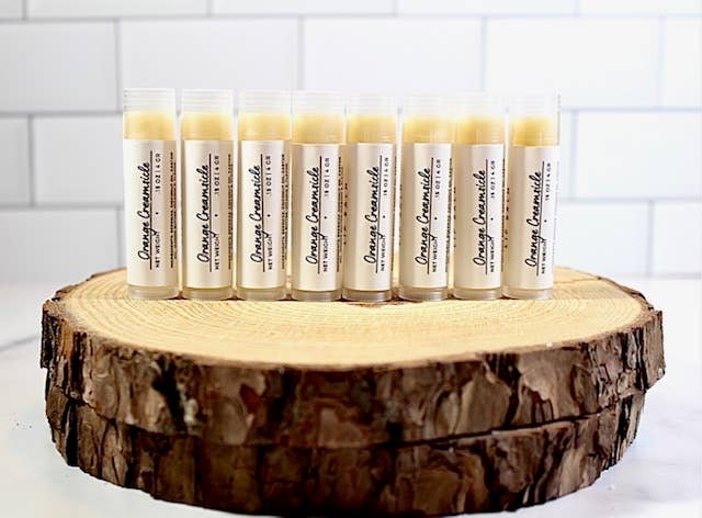 The Essential Oils Soapery - Wholesale Lip Balm - Orange Creamsicle Lip Balm1