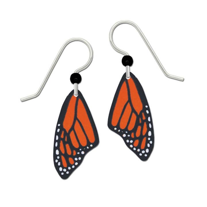 Blue Butterfly Wing with GP Overlay Earrings Blue Butterfly Wing with GP Overlay Earrings