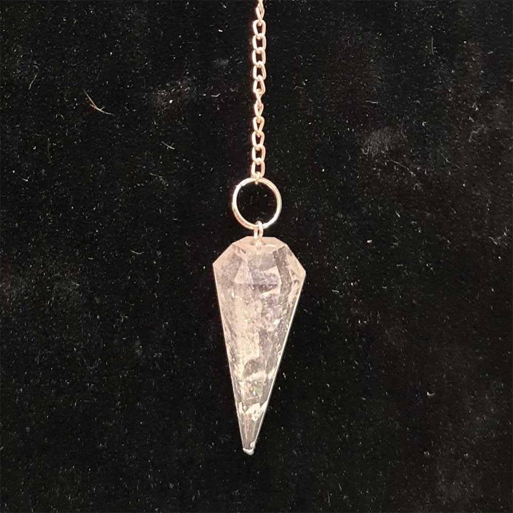 VIE – Engroshandel Meditationsudstyr – Pendul med kæde og 30 mm krystalsten38