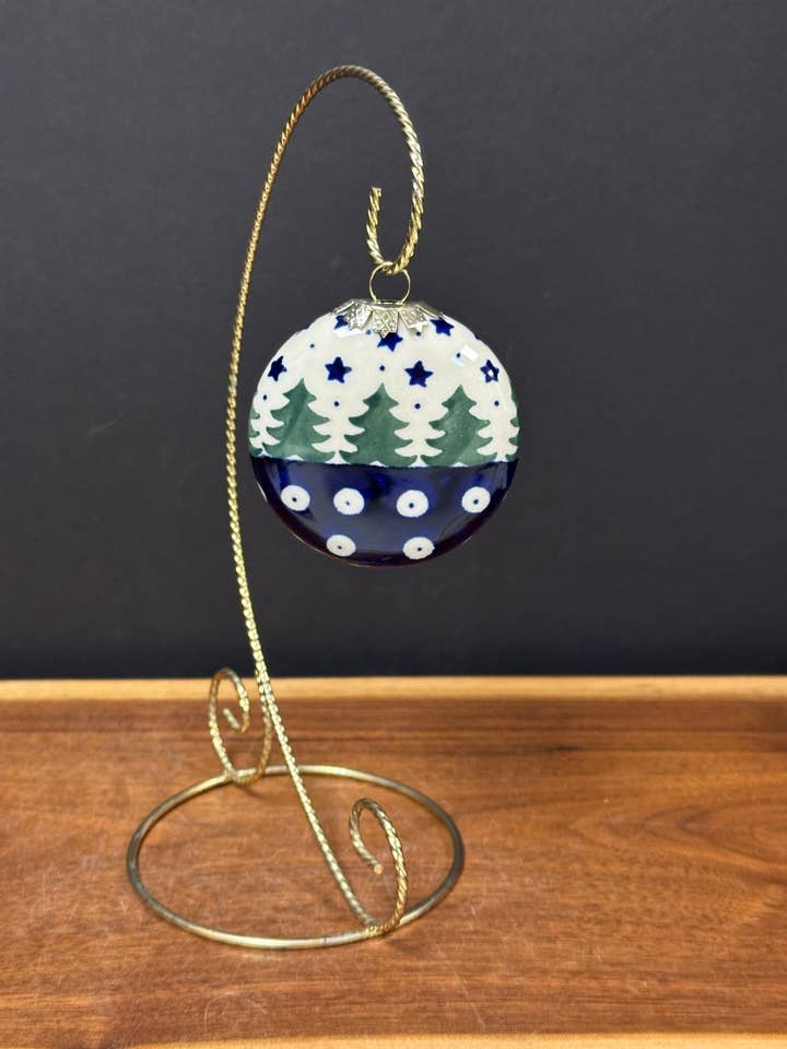 Adorno, Redondo Plano, 2,75” - Into the Woods para venta al por mayor de Music City Polish Pottery