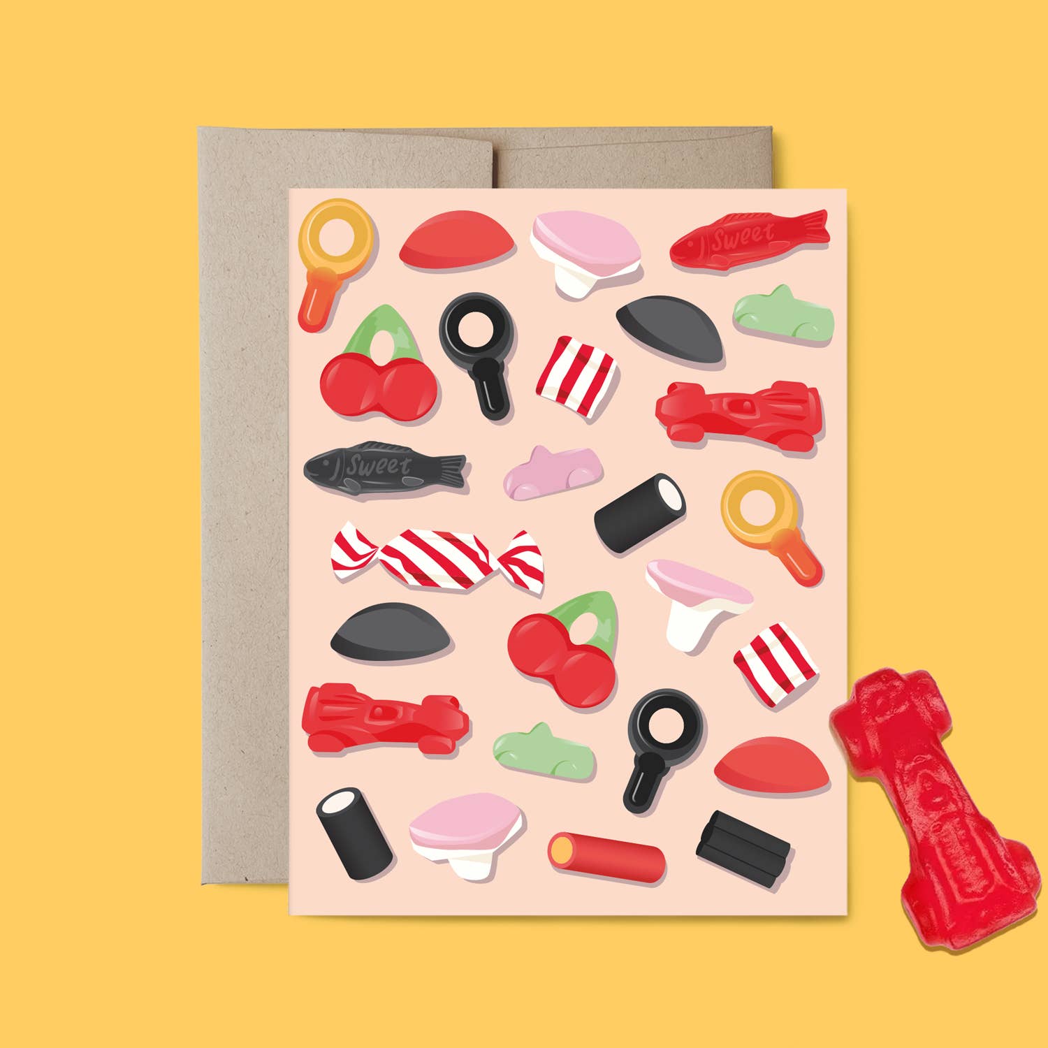 Belle Belette - Wholesale Everyday Greeting Card - Swedish Candy Blank Everyday Card1