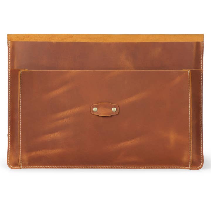 Londo - Wholesale Laptop/Tablet Case - Women's - Londo Top Grain Leather MacBook Pro and Air 16 Inch, 14, 15.5, 15, 13 inch & iPad Pro 12.9 Case with Front Pocket & Flap Closure – Retro Vintage Laptop Bag11